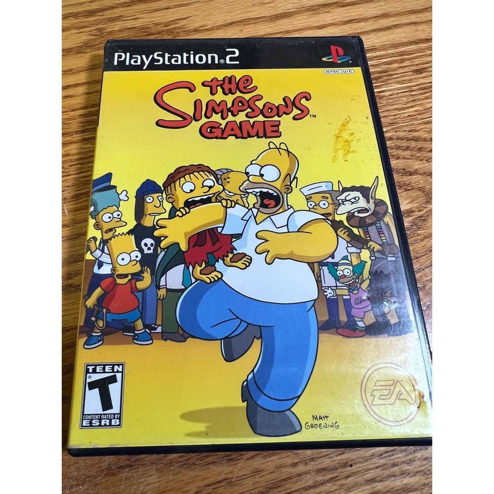 The Simpsons Game Sony PlayStation 2 PS2 CIB Complete with Manual 2007 EA